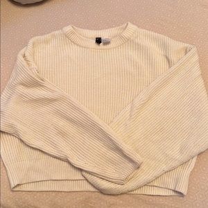 White H&M sweater